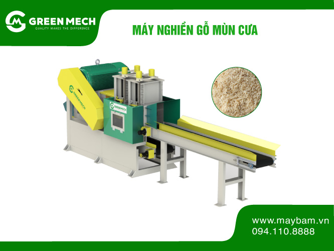 Máy nghiền gỗ cây thành mùn cưa 5 tấn