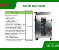 Máy sấy xoay 10 khay